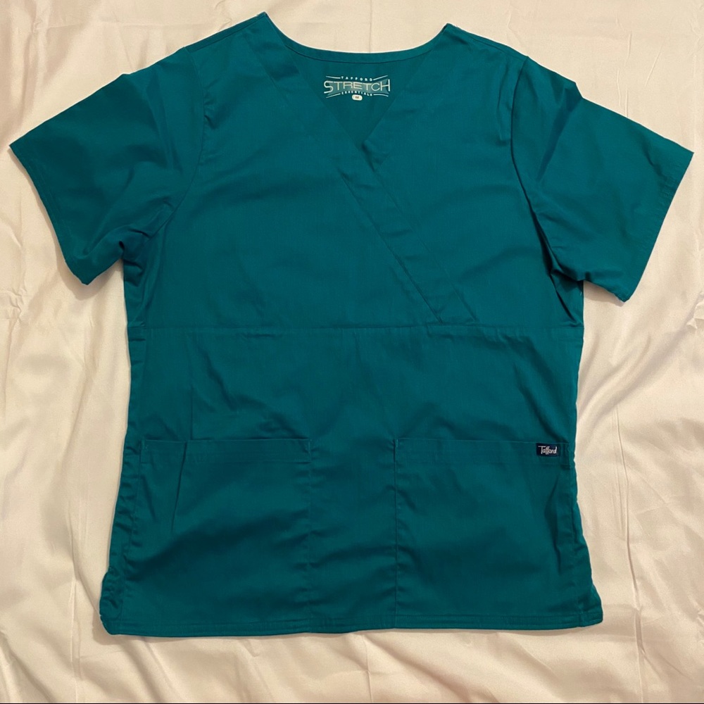 Tafford Scrub Top — Teal
